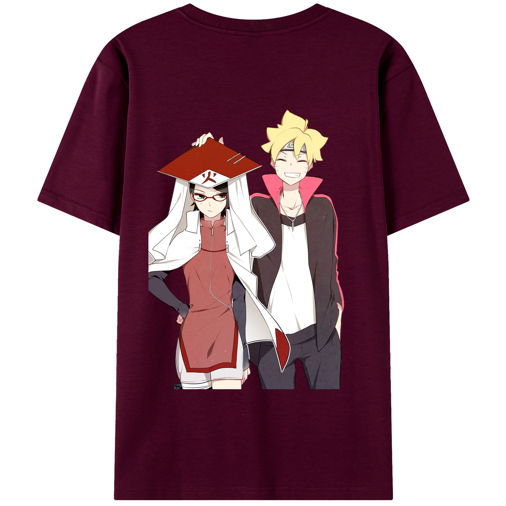 （画像用） NARUTO -ナルト- うちは サラダ Uchiha Sarada レディース半袖Tシャツ(バックプリント)